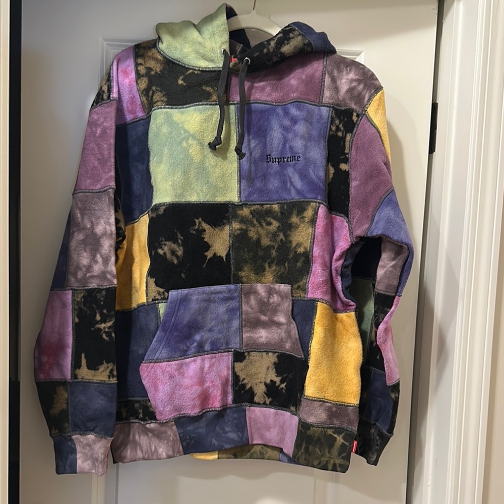 Supreme, Colorful Patchwork Hoodie